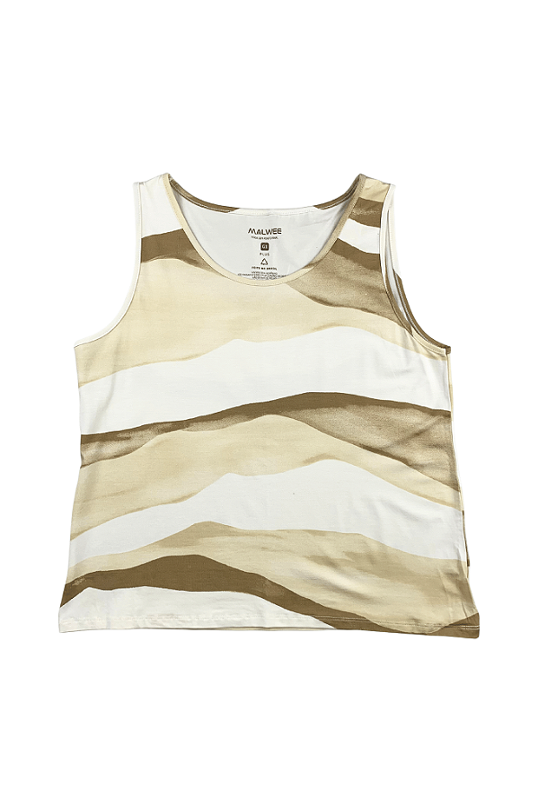 Regata Feminina Plus Size Reta Em Viscose Stretch Malwee