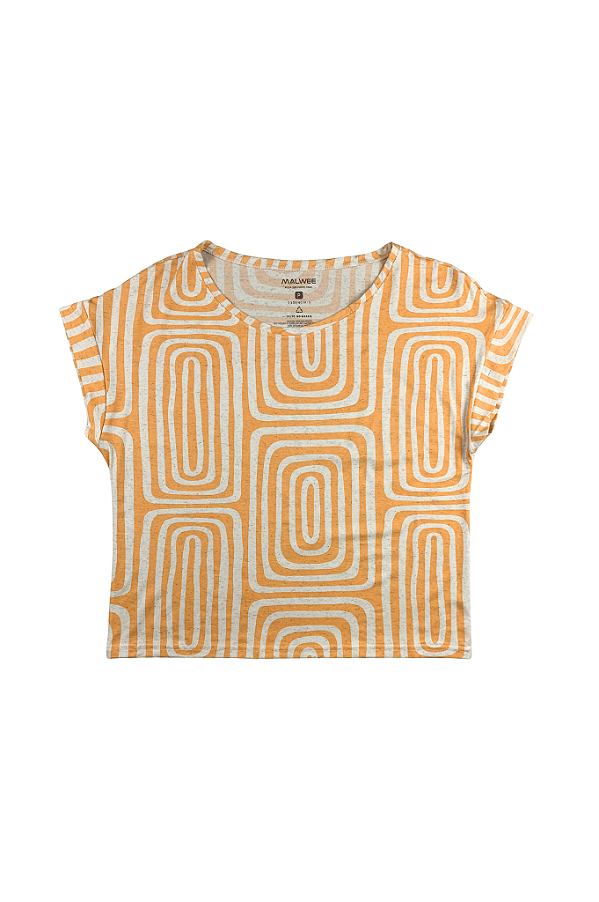 Blusa Ampla Feminina Manga Curta Em Malha Viscolinho Stretch Malwee