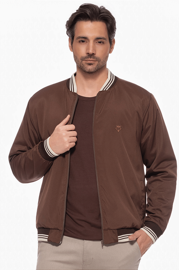 Jaqueta Bomber Marrom Dockston