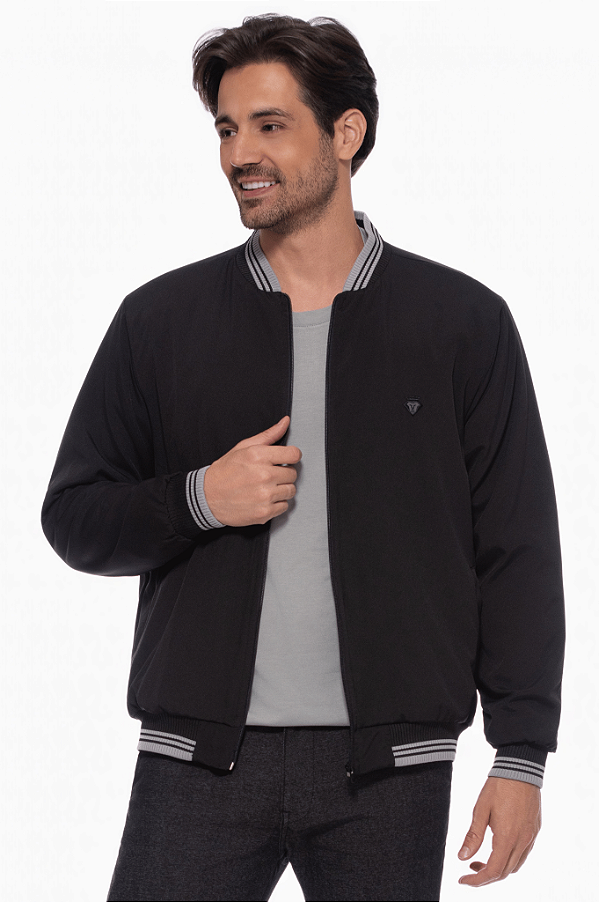 Jaqueta Bomber Masculina Dockston Preta