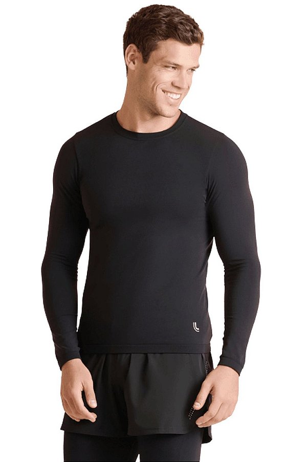 Camiseta Manga Longa T-Shirt Underwear Warm Masculina Lupo