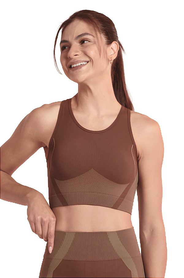 Top Seamless Alongado Ritmo LSport Lupo