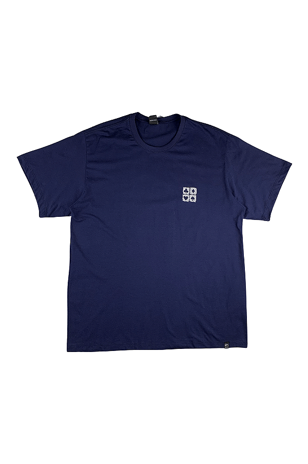 Camiseta Masculina Plus Size Naipes de Baralho Hf