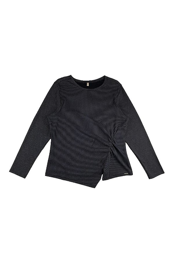 Blusa Manga Longa Feminina Canelada Cativa