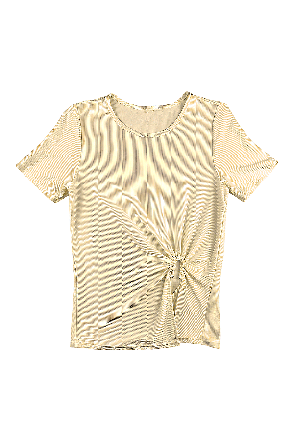 Blusa Feminina Gola Redonda com Detalhe Exclusivo Marialícia