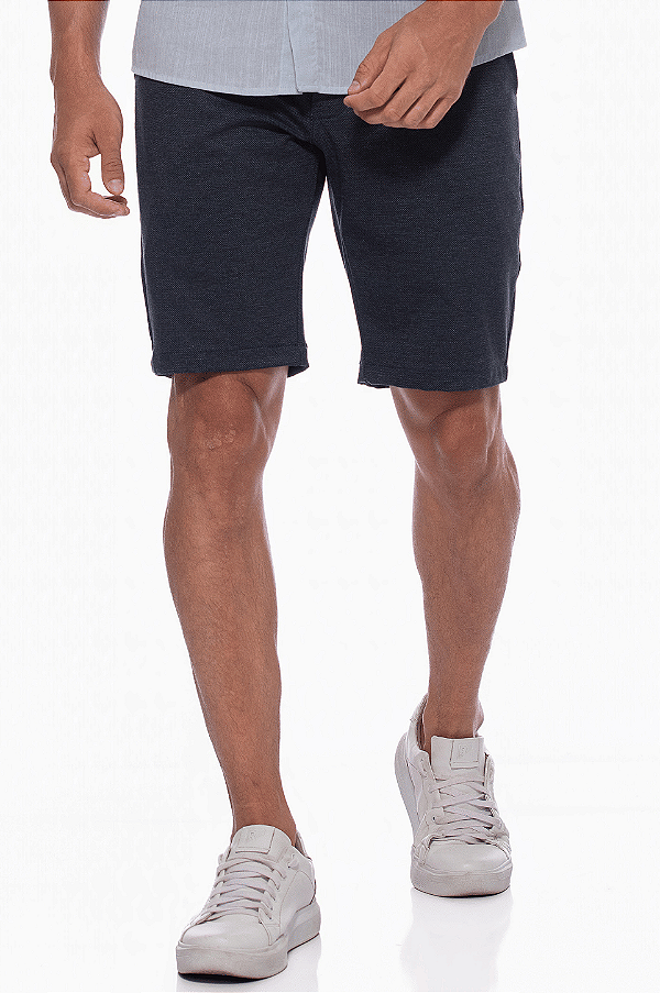 Bermuda Masculina Alfaiataria em Malha Premium Office Comfort Fit Dockston