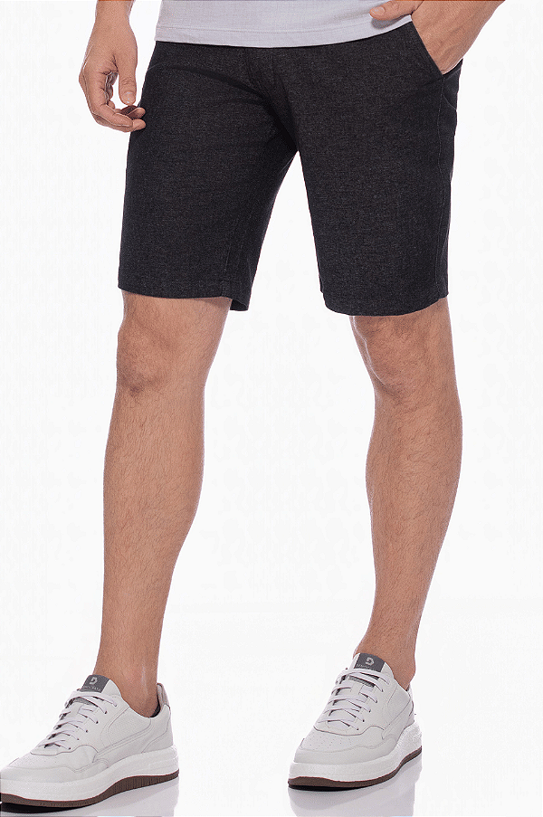 Bermuda Masculina Alfaiataria Jerry em Sarja Premium Dockston