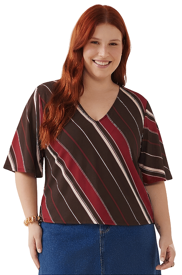 Blusa Feminina em Viscose Sarjada MariaLícia