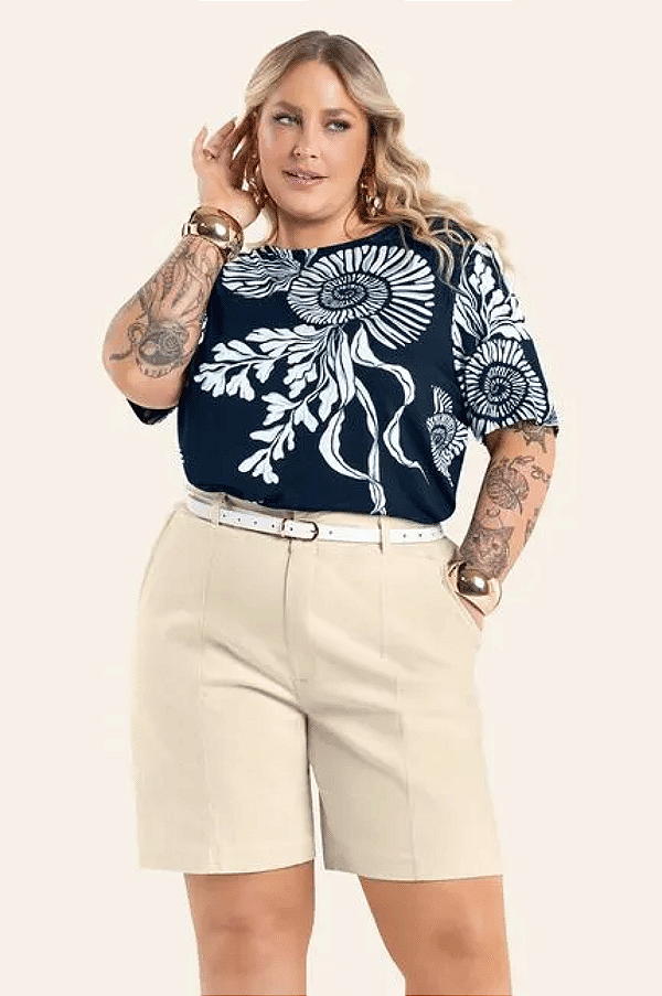 Blusa Feminina em Viscose Creponada Secret Glam