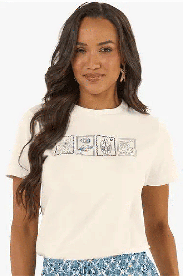 Blusa Feminina em Viscotorcion com Modelagem Box Rovitex
