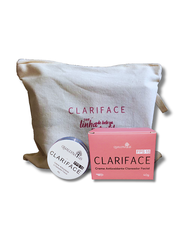 Clariface Creme Antioxidante Clareador Facial + Necessaire