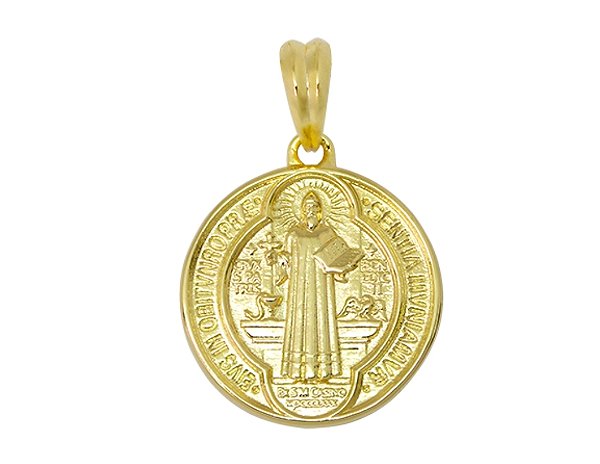 MB 1311 Medalha São Bento 2CM BRUNA Semijoias