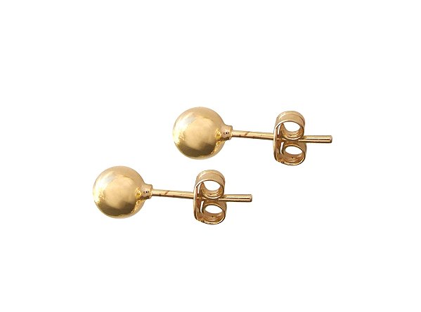 BB 0620 Brinco Bola Lisa 5mm BRUNA Semijoias