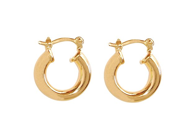 BB 1445 Brinco Argola Lisa 1,7CM BRUNA Semijoias