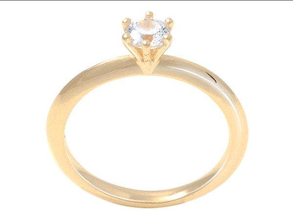 AB 1722 Anel Solitário BRUNA Semijoias