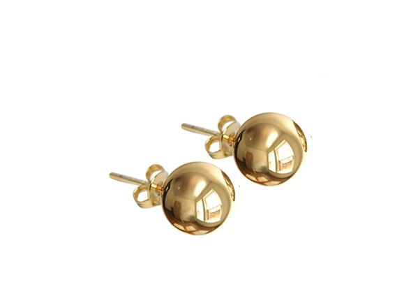 BB 2875 Brinco Bola Lisa 10mm BRUNA Semijoias