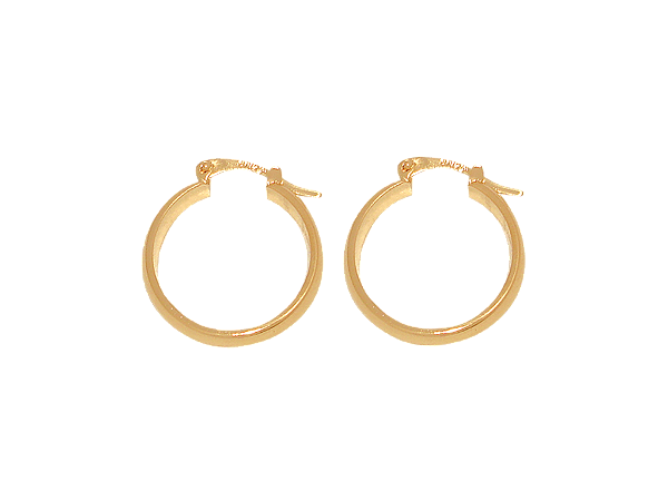 BB 1920 Brinco Argola Polida Abaulada 2,5cm BRUNA Semijoias