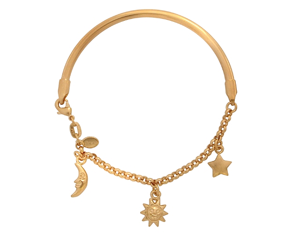 BP 0250 Meia Tubolar Meia Elo Português 6cm Com Lua/Estrela/Sol BRUNA Semijoias