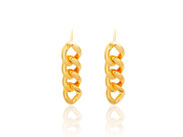 BB 3241 Brinco 4 Elos Corrente Grossa BRUNA Semijoias