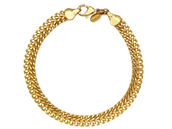 BP 0524 Pulseira Lacraia 18cm BRUNA Semijoias