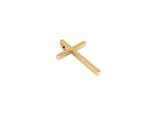 MB 1341 Medalha Cruz Lisa 3,5CM BRUNA Semijoias