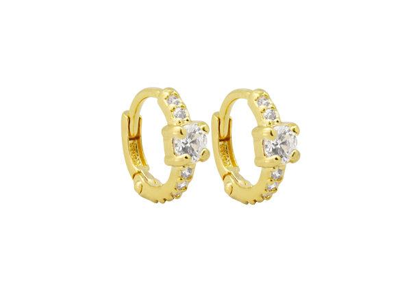 BB 3088 Brinco Piercing c/ Cristal 1CM BRUNA Semijoias