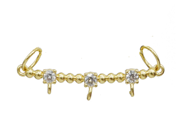 MB 1272 Medlaha Canga 3 Lugares com Zircônias BRUNA Semijoias