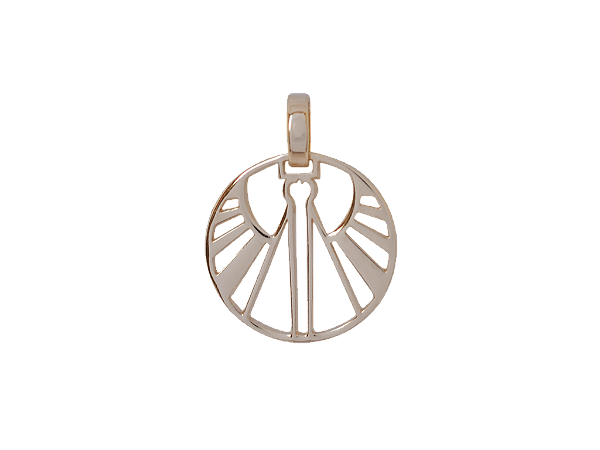 MB 1103 Medalha Nossa Senhora Aparecida Vazada Redonda 1,9CM BRUNA Semijoias