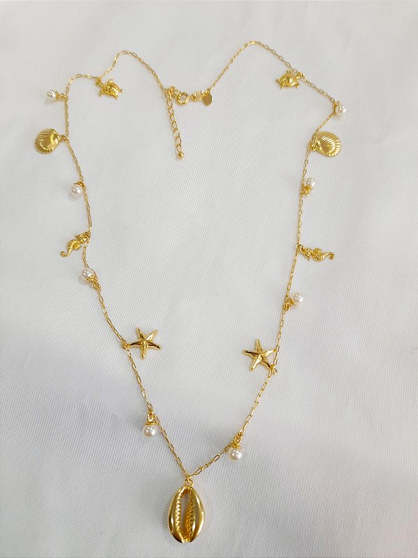 GB 0311 Gargantilha Mar BRUNA Semijóias