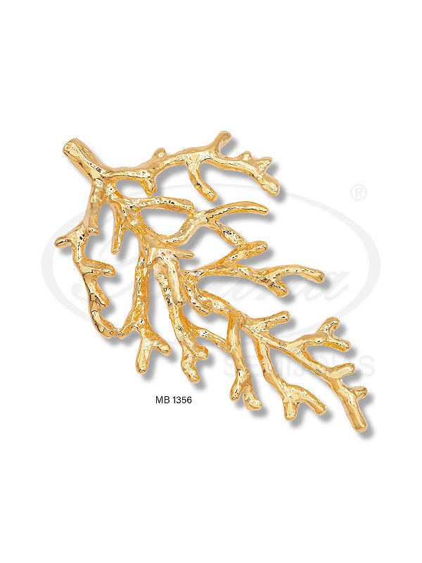 MB 1356 Medalha Coral Grande 8CM BRUNA Semijoias