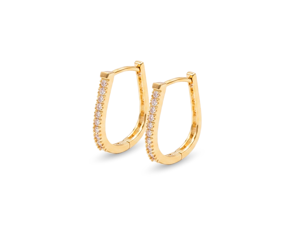 BB 3413 Brinco Argola Cravejado Zirconias 1,6CM BRUNA Semijoias