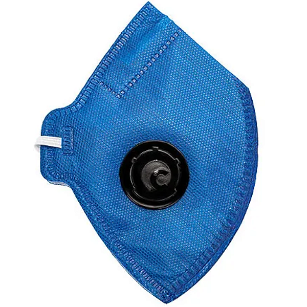 Respirador Pff2 Valvulada Azul Carvao Ativado Camper Ca 38943
