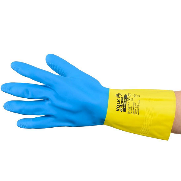 Luva Latex E Neoprene Bicolor Volk Ca 16977