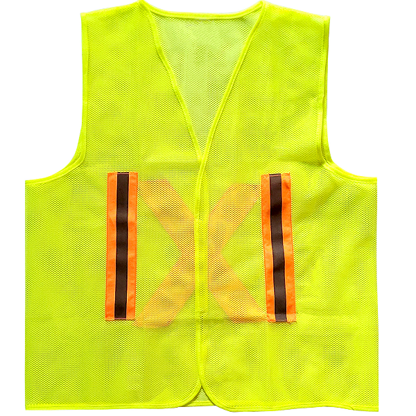 Colete Sinalização Refletivo Telado Bolso Amarelo Volk