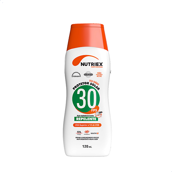Protetor Solar Fps 30 Repelente 120g Nutriex