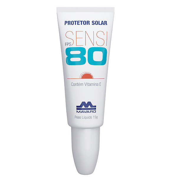 Protetor Solar Fps 80 Labial Sensi 15g Mavaro