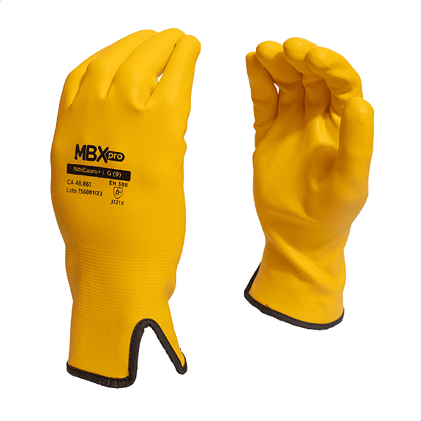 Luva Nitricouro+ Couro Sintetico Medix Ca 48861