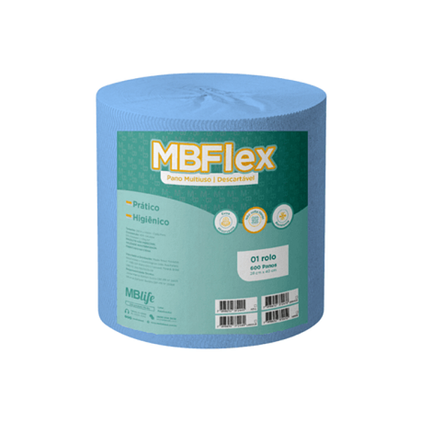 Rolo Pano Multiuso Mbflex 28x40 240m 600 Panos Medix