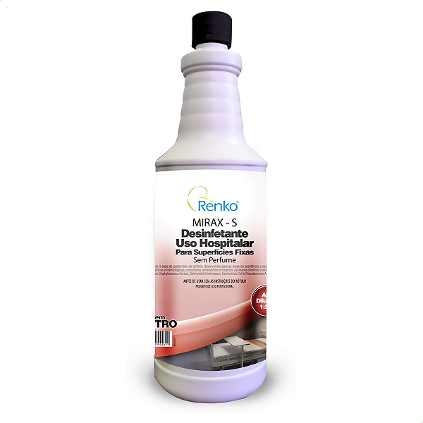 Mirax-S Desinfetante Hospitalar Sem Perfume 1l Mads Renko