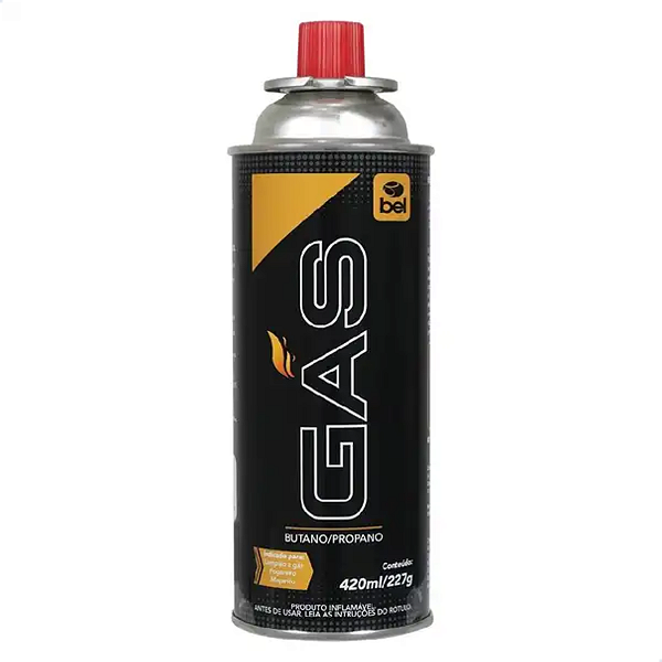 Cartucho Refil de Gas Butano/propano 227g 420ml para Fogareiro Bel Fix