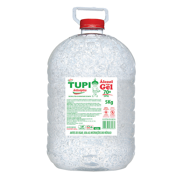Alcool Gel 70° 5kg Tupi