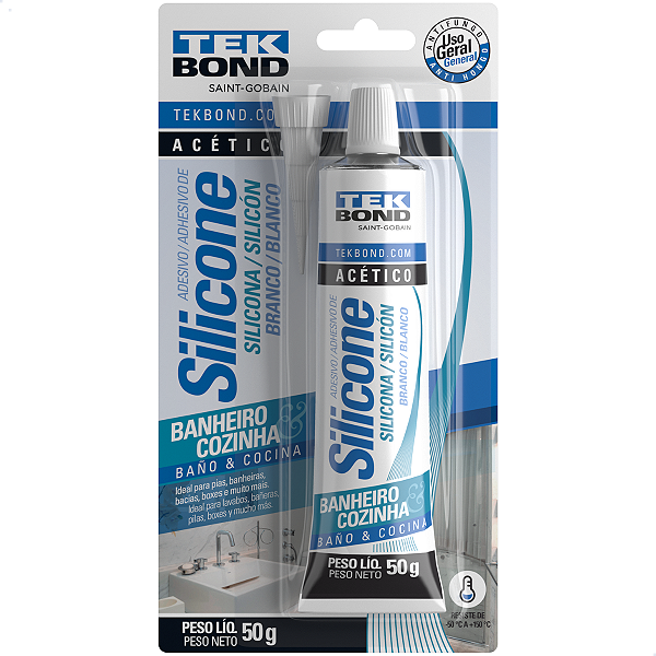 Silicone Adesivo Transparente 50g Tek Bond