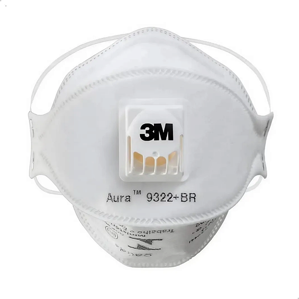 Respirador Pff2 Valvulada Aura 9322 Branca 3m Ca 30594