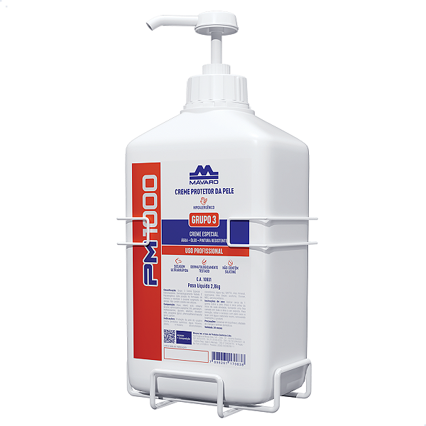Creme Protetor Luva Quimica Pm 1000 Grupo 3 2,8kg Mavaro Ca 10931