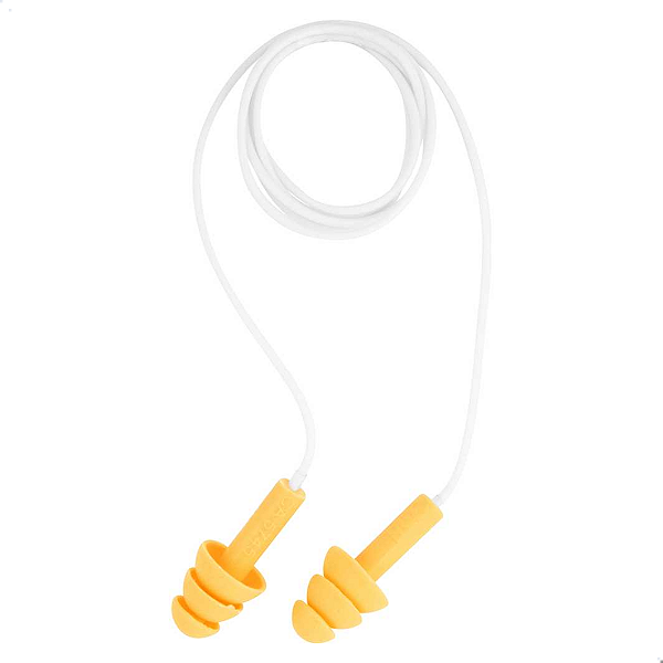Protetor Auricular Silicone Cordão Pvc 19 Db Pomp Plus 3m Ca 5745