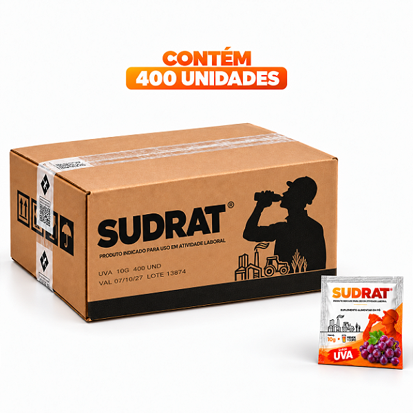 Caixa 400 Isotonicos Po Sache 10g Uva Sudrat
