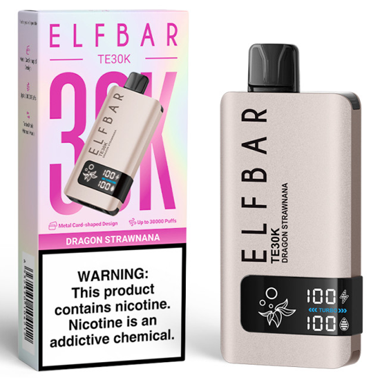 ELFBAR TE 30.000 PUFFS DRAGON STRAWNANA