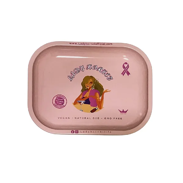 Bandeja De Metal 18x14 Estampada - Lady Hornet