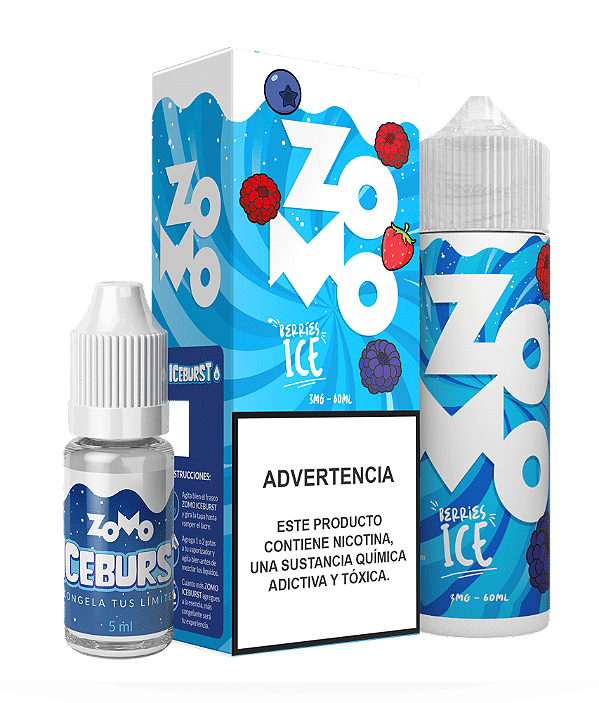 Zomo 60ml 3mg Berries Ice (Frutas Vermelhas)
