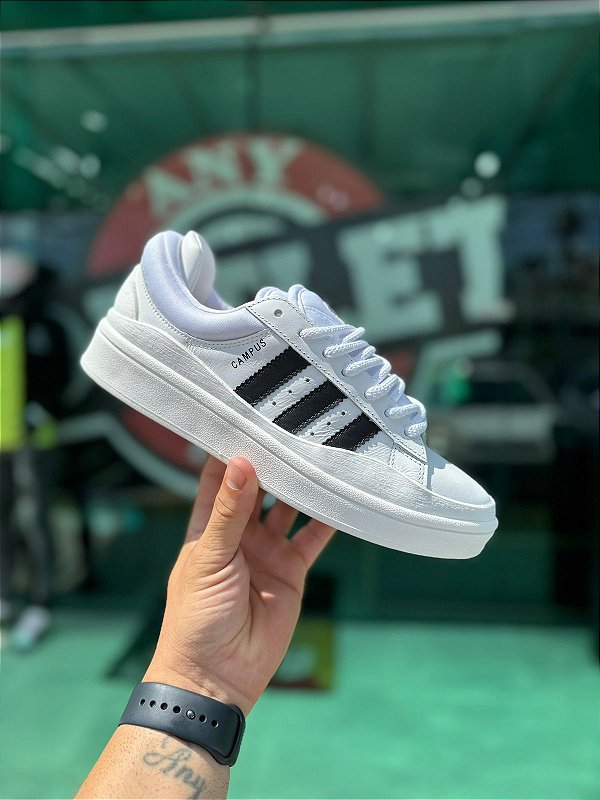 Tênis Adidas Campus x Bad Bunny Branco Import